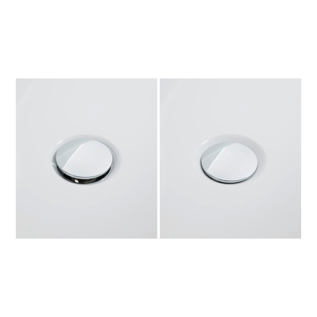 Duravit Garniture de vidage Quadroval d 5,2 cm, avec tuyau flexible, chrome