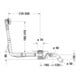 Duravit Garniture de vidage Quadroval d 5,2 cm, avec tuyau flexible, chrome