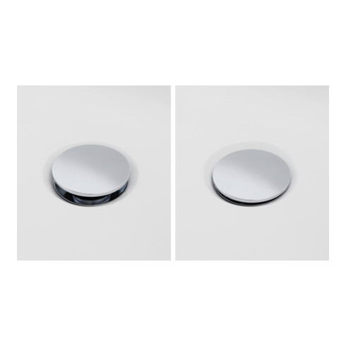 Duravit Garniture de vidage Quadroval d= 5,2 cm, chrome