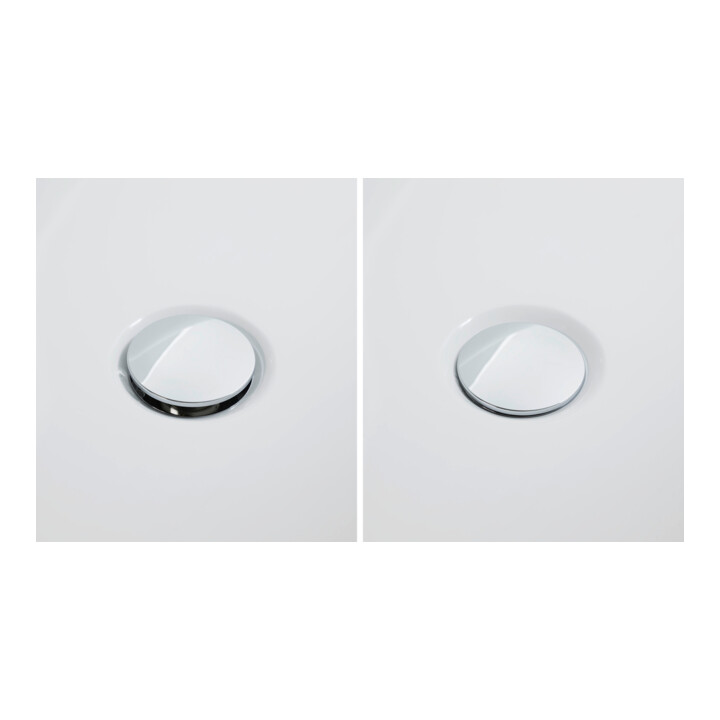 Duravit Garniture de vidage Quadroval d= 5,2 cm, chrome