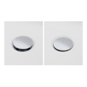 Duravit Garniture de vidage Quadroval d= 5,2 cm, chrome-4