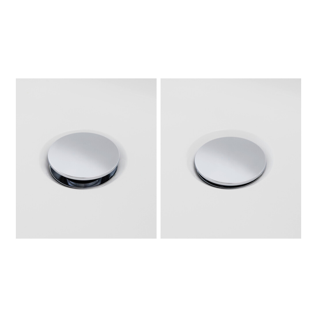 Duravit Garniture de vidage Quadroval d= 5,2 cm, chrome