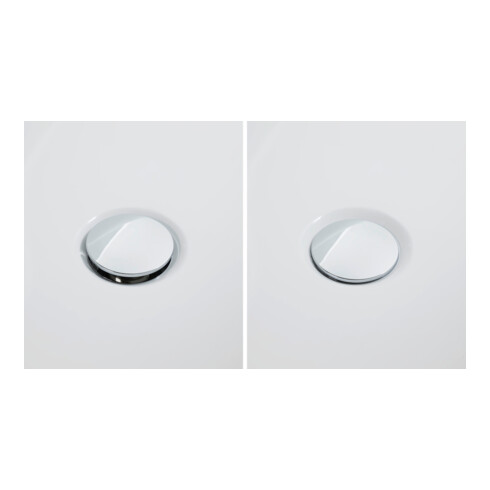 Duravit Garniture de vidage Quadroval d= 5,2 cm, chrome