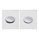 Duravit Garniture de vidage Quadroval, tirage au sol 85 cm, d=5,2 cm, chrome