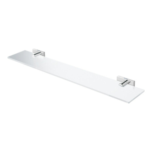 Duravit Glasablage Karree 60x11cm, Glas matt, Halter chrom