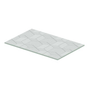 Duravit Glaseinleger DuraSquare 116,4x38cm, Sicherheitsglas, Cubic line