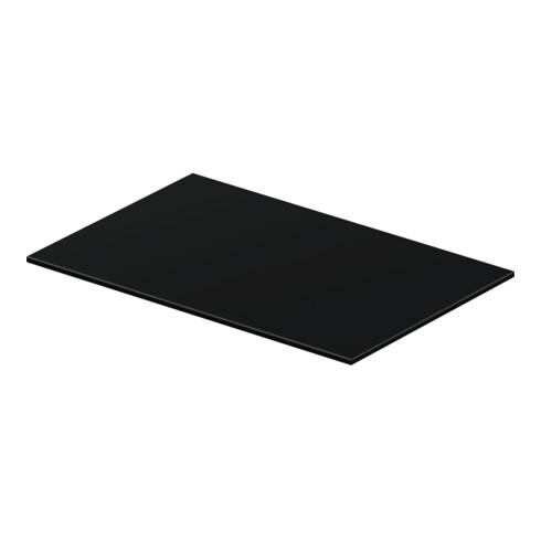 Duravit Glaseinleger DuraSquare 116,4x38cm, Sicherheitsglas, Schwarz