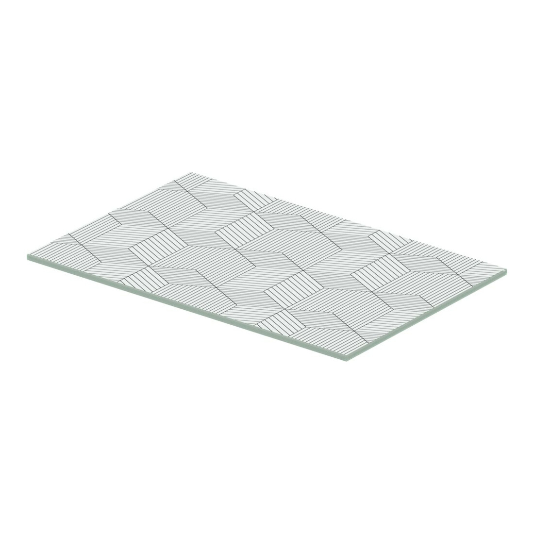Duravit Glaseinleger DuraSquare 47x38 cm, verre de sécurité, ligne Cubic