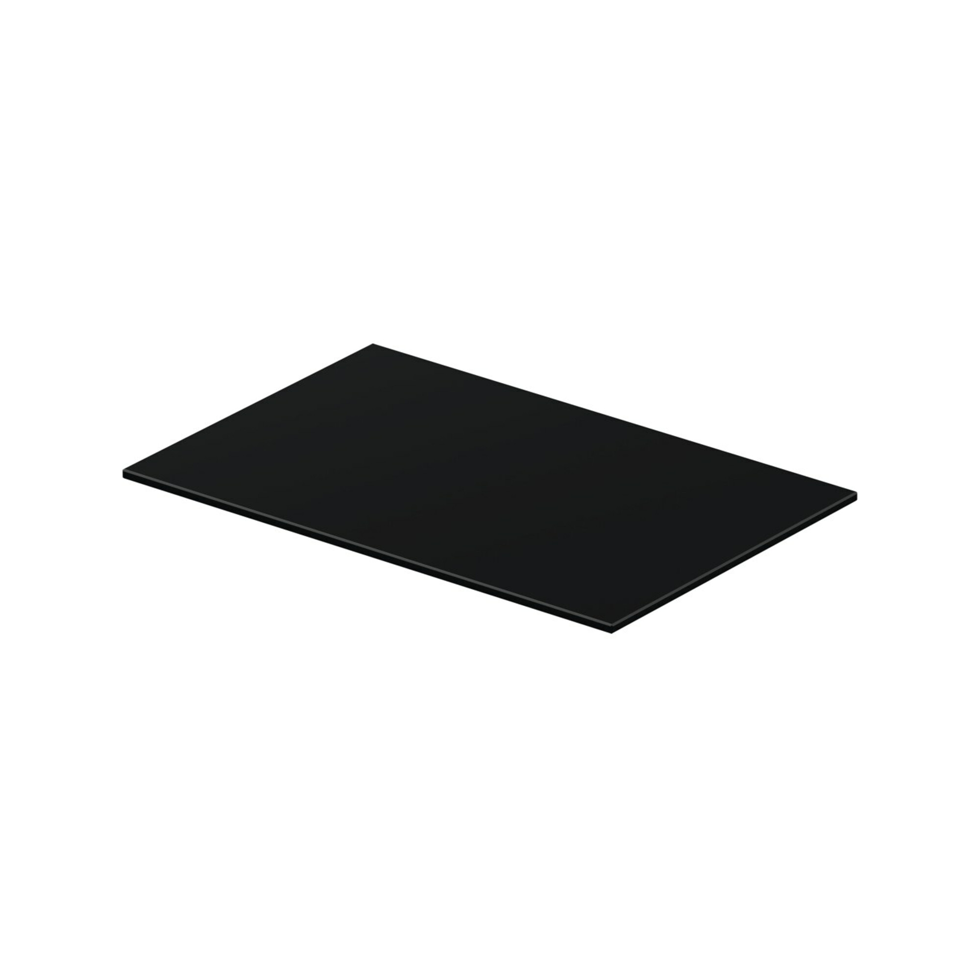 Duravit Glaseinleger DuraSquare 57x31cm, Sicherheitsglas, Schwarz