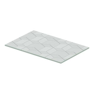 Duravit Glaseinleger DuraSquare 77x38cm, Sicherheitsglas, Cubic line