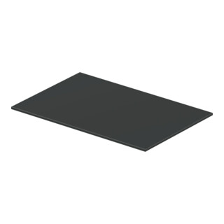 Duravit Glaseinleger DuraSquare 97x38cm, verre de sécurité, gris flanelle