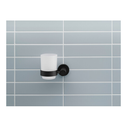 Duravit Glashalter D-Code 11,5x10,2cm, Gl. we. ma, Gl. li, sw matt