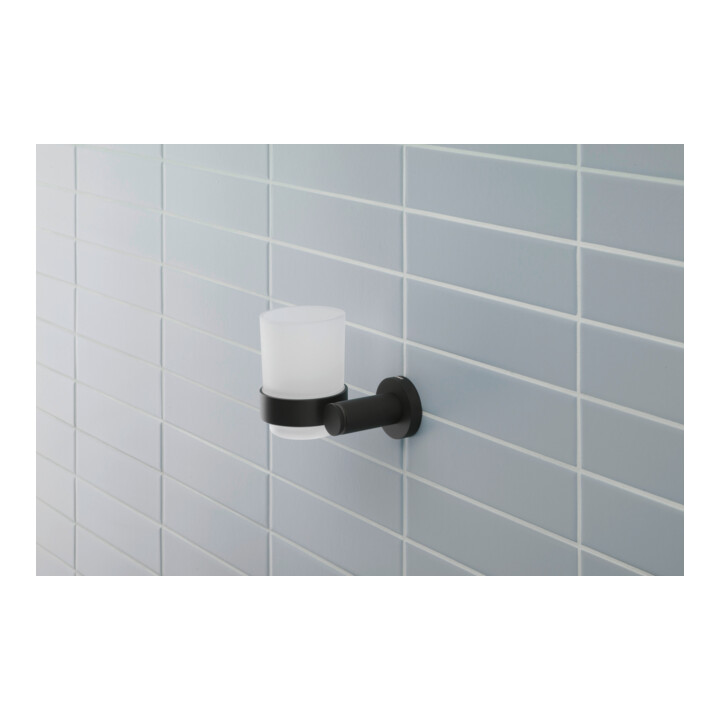 Duravit Glashalter D-Code 11,5x10,2cm, Gl. we. ma, Gl. li, sw matt