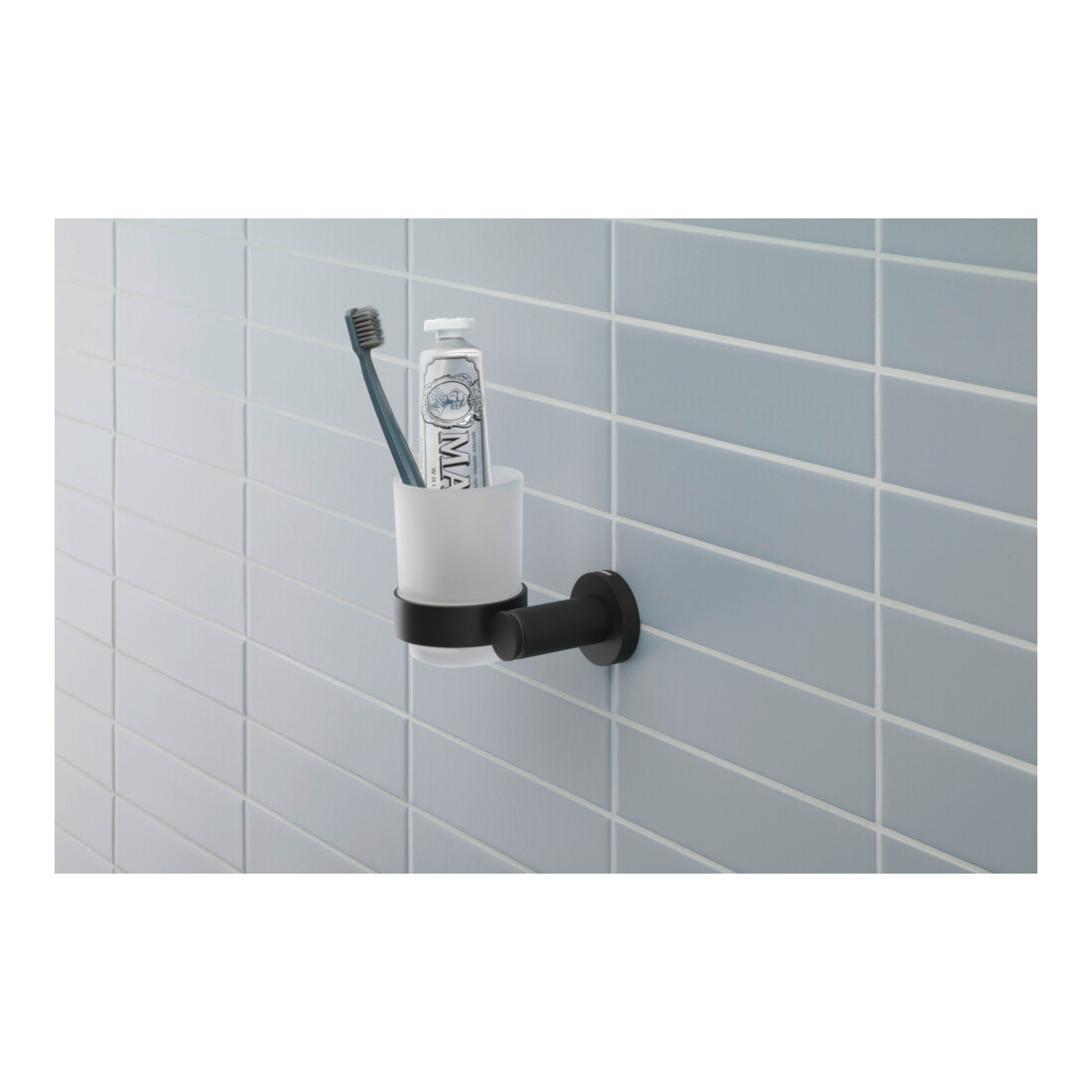 Duravit Glashalter D-Code 11,5x10,2cm, Gl. we. ma, Gl. li, sw matt