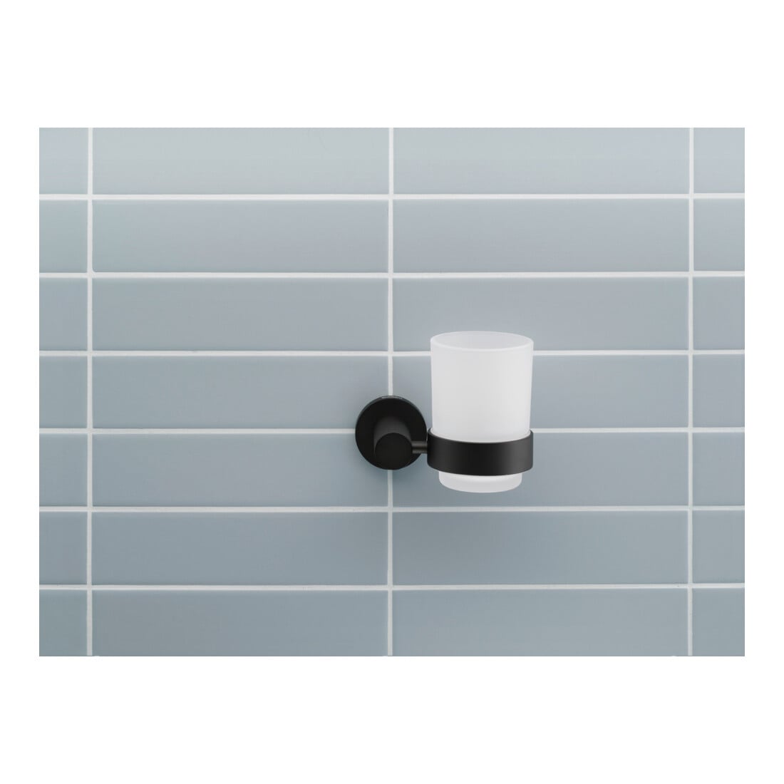 Duravit Glashalter D-Code 11,5x10,2cm, Gl. we. ma, Gl. re, sw matt