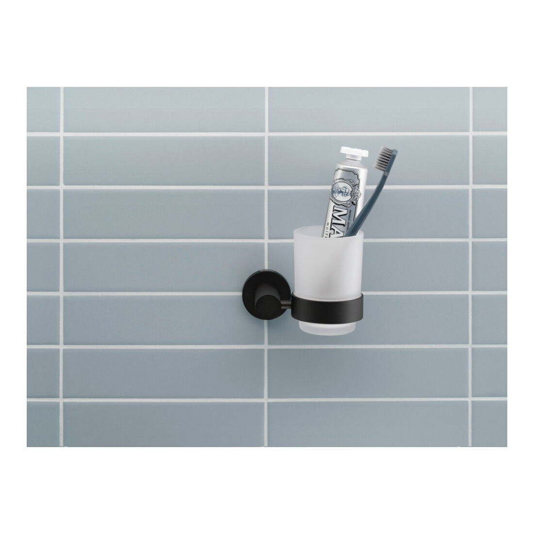 Duravit Glashalter D-Code 11,5x10,2cm, Gl. we. ma, Gl. re, sw matt