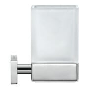 Duravit Glashalter Karree 7x10cm, Glas weiß matt, Halter chrom-2
