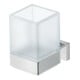 Duravit Glashalter Karree 7x10cm, Glas weiß matt, Halter chrom-5