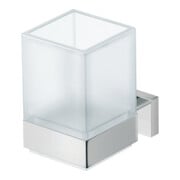 Duravit Glashalter Karree 7x10cm, Glas weiß matt, Halter chrom-5
