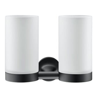 Duravit Glashalter Starck T dopp., Wandmont., Gl. we m, schwarz matt