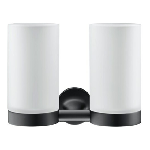 Duravit Glashalter Starck T dopp., Wandmont., Gl. we m, schwarz matt