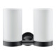 Duravit Glashalter Starck T double, fixation murale, verre avec miroir, noir mat-1