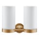 Duravit Glashalter Starck T double, mural, verre blanc mat, bronze brossé-1