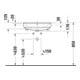 Duravit Halb-Einbauwaschtisch No. 1 55x46cm, EB v ob, m HL, ÜL, HLB, weiß