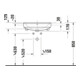 Duravit Halb-Einbauwaschtisch No. 1 55x46cm, EB v ob, m HL, ÜL, HLB, weiß-5