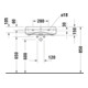 Duravit Halbeinbauwaschtisch Qatego 55x47cm, EB v o, m HL, Ü, HL, we hgl