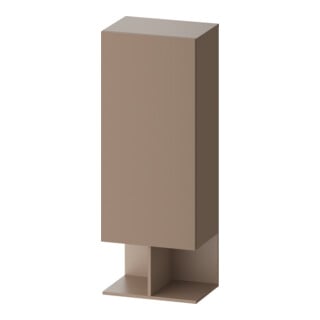 Duravit Halbhochschrank Balcoon 50x36x132cm, Tür li, Umbra strukturiert