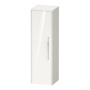 Duravit Halbhochschrank D-Code 40x132x36cm, 2 Böd., G chr, li, we. hgl-1
