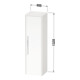Duravit Halbhochschrank D-Code 40x132x36cm, 2 Böd., G chr, re, graph ma