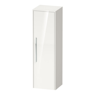 Duravit Halbhochschrank D-Code 40x132x36cm, 2 Böd., G chr, re, we. hgl