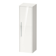 Duravit Halbhochschrank D-Code 40x132x36cm, 2 Böd., G chr, re, we. hgl-1