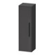 Duravit Halbhochschrank D-Code 40x132x36cm, 2 Böd., G sw, li, graph ma-1