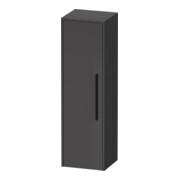 Duravit Halbhochschrank D-Code 40x132x36cm, 2 Böd., G sw, li, graph ma