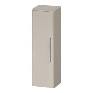 Duravit Halbhochschrank D-Code 40x132x36cm, 2 Böd., Gr. chr, li, Tau ma