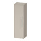 Duravit Halbhochschrank D-Code 40x132x36cm, 2 Böd., Gr. chr, li, Tau ma