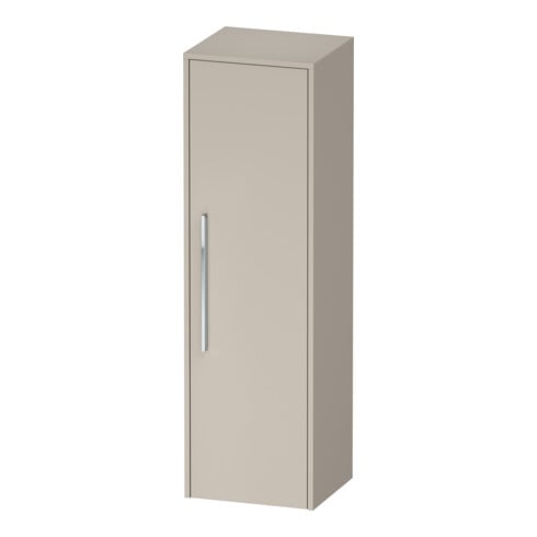 Duravit Halbhochschrank D-Code 40x132x36cm, 2 Böd., Gr. chr, re, Tau ma