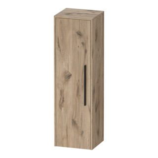 Duravit Halbhochschrank D-Code 40x132x36cm, 2 Böd., Gr. sw, li, Ei Marm