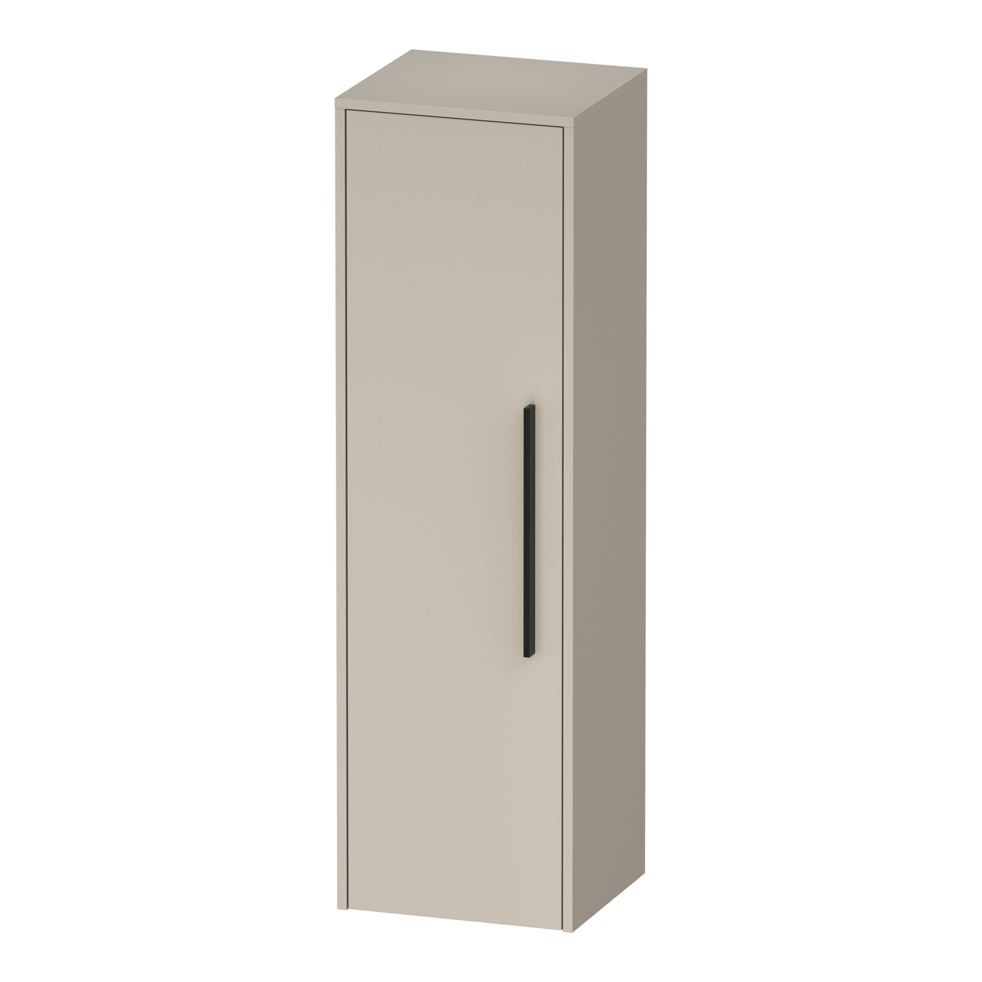 Duravit Halbhochschrank D-Code 40x132x36cm, 2 Böden, Gr. sw, li, Tau ma