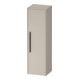 Duravit Halbhochschrank D-Code 40x132x36cm, 2 Böden, Gr. sw, re, Tau ma-1