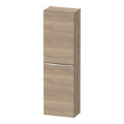 Duravit Halbhochschrank D-Neo 40x24cm, 1 Tür, 4 Bö, An L, ch/Ei marm.