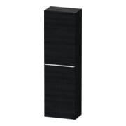 Duravit Halbhochschrank D-Neo 40x24cm, 1 Tür, 4 Bö, An L, chr/Eiche sw