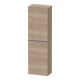 Duravit Halbhochschrank D-Neo 40x24cm, 1 Tür, 4 Bö, An L, ES geb/Ei ma-1