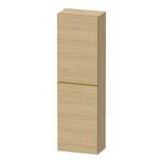 Duravit Halbhochschrank D-Neo 40x24cm, 1 Tür, 4 Bö, An L, g pol/Ei Nat