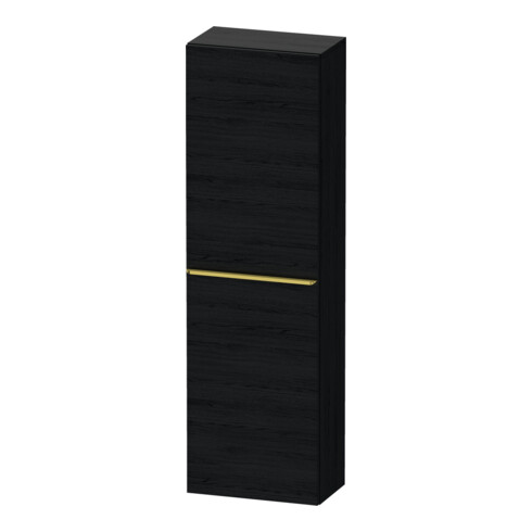 Duravit Halbhochschrank D-Neo 40x24cm, 1 Tür, 4 Bö, An L, g pol/Ei sw
