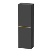 Duravit Halbhochschrank D-Neo 40x24cm, 1 Tür, 4 Bö, An L, g pol/gra ma