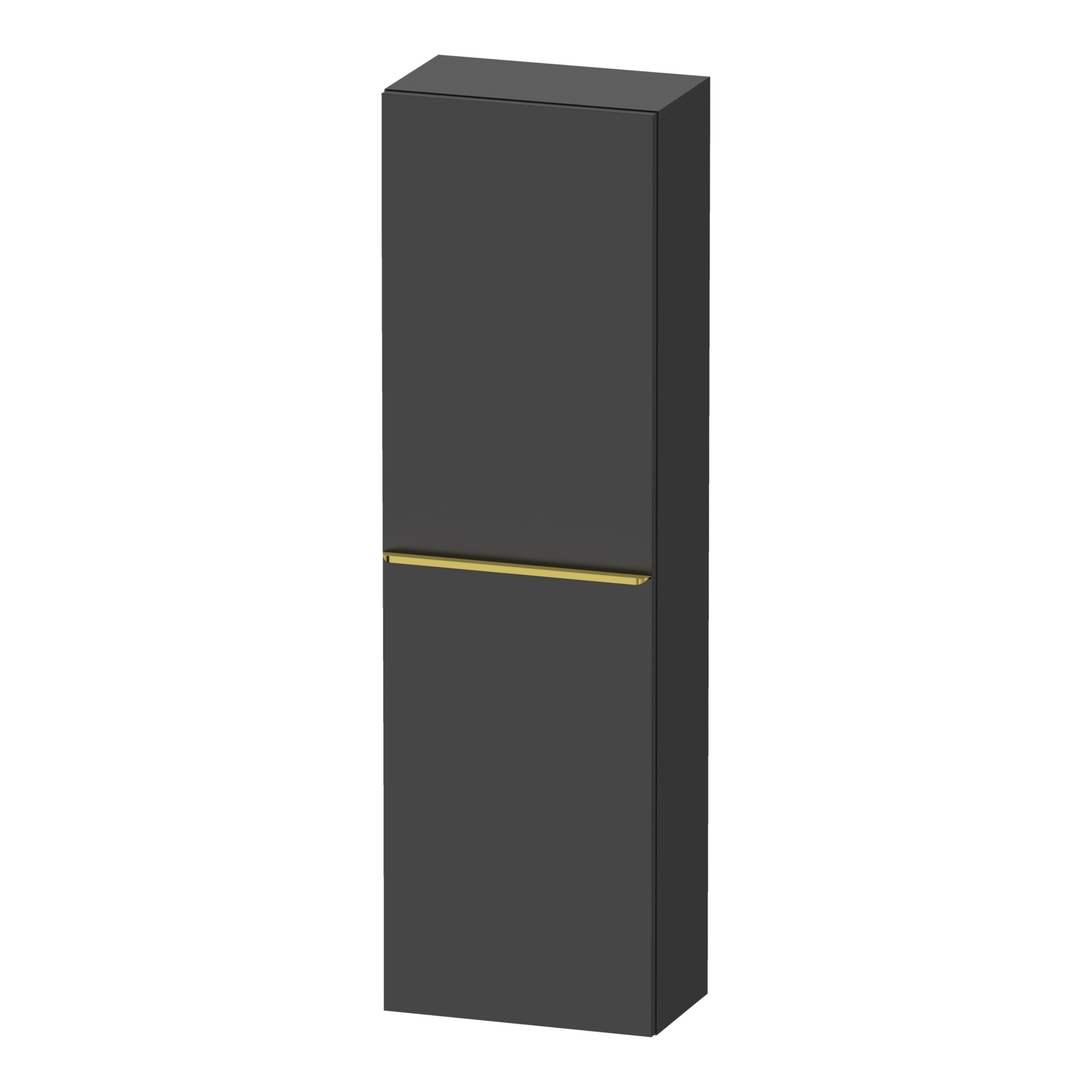 Duravit Halbhochschrank D-Neo 40x24cm, 1 Tür, 4 Bö, An L, g pol/gra ma